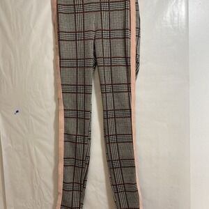 Abercrombie & Fitch Pants Plaid Gray & Black Women's Stretch Pants Sz XS NWT $58